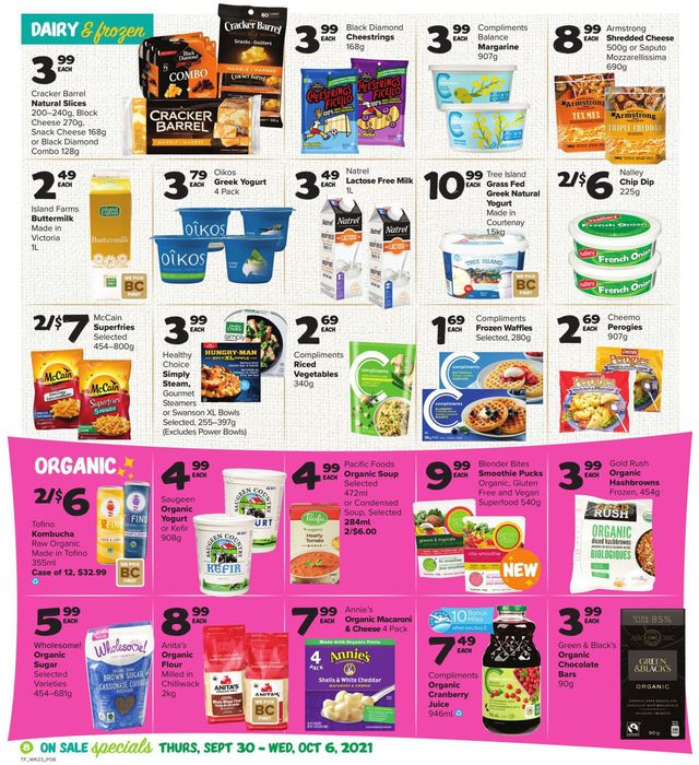 Thrifty Foods Flyer from 09/30/2021