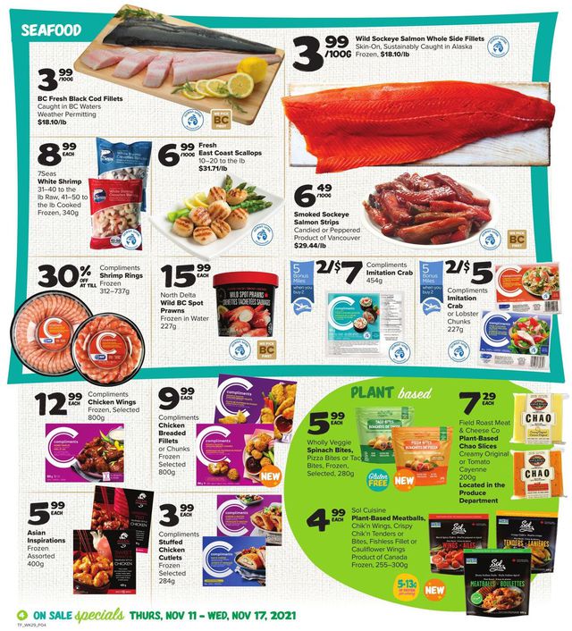 Thrifty Foods Flyer from 11/11/2021