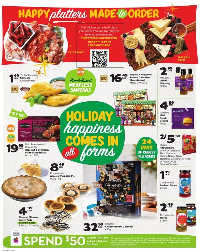 Thrifty Foods Flyer from 11/18/2021