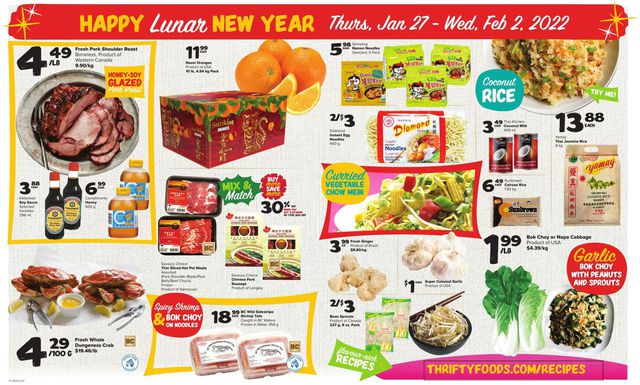 Thrifty Foods Flyer from 01/27/2022