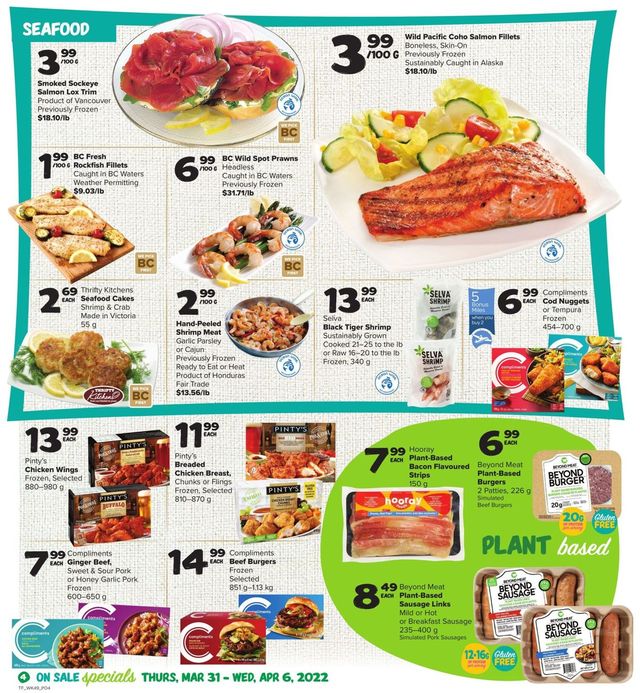 Thrifty Foods Flyer from 03/31/2022