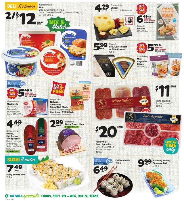 Thrifty Foods Flyer from 09/29/2022
