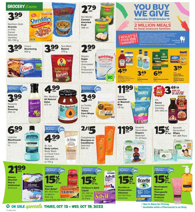 Thrifty Foods Flyer from 10/13/2022