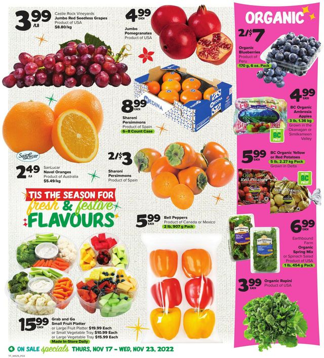 Thrifty Foods Flyer from 11/17/2022