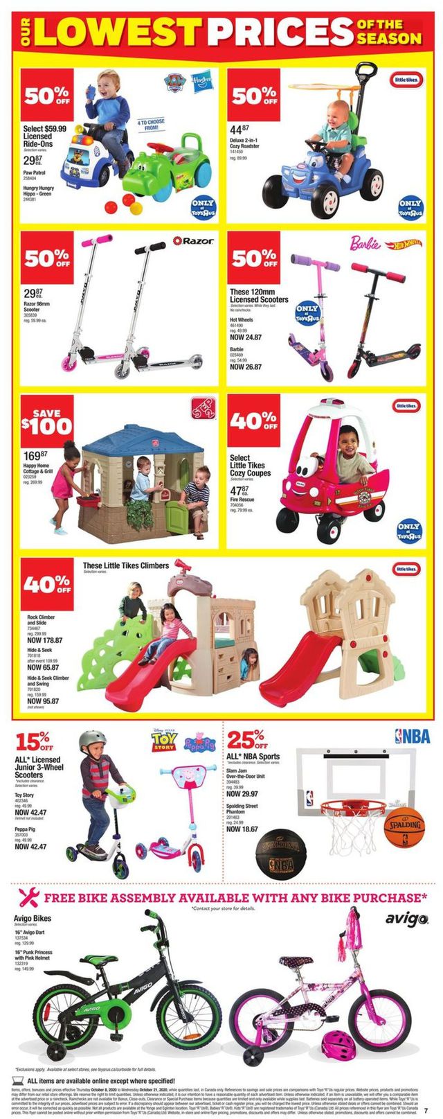 Toys''R''Us Flyer from 10/08/2020