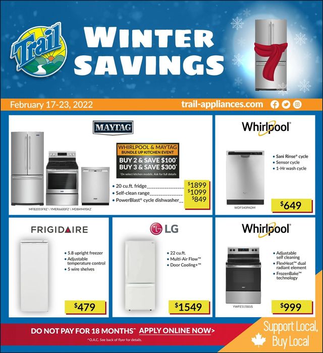 Trail Appliances Flyer from 02/17/2022