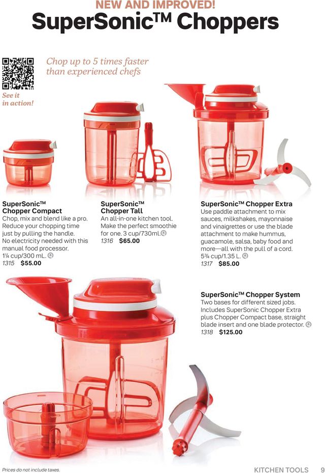 Tupperware Flyer from 09/03/2021