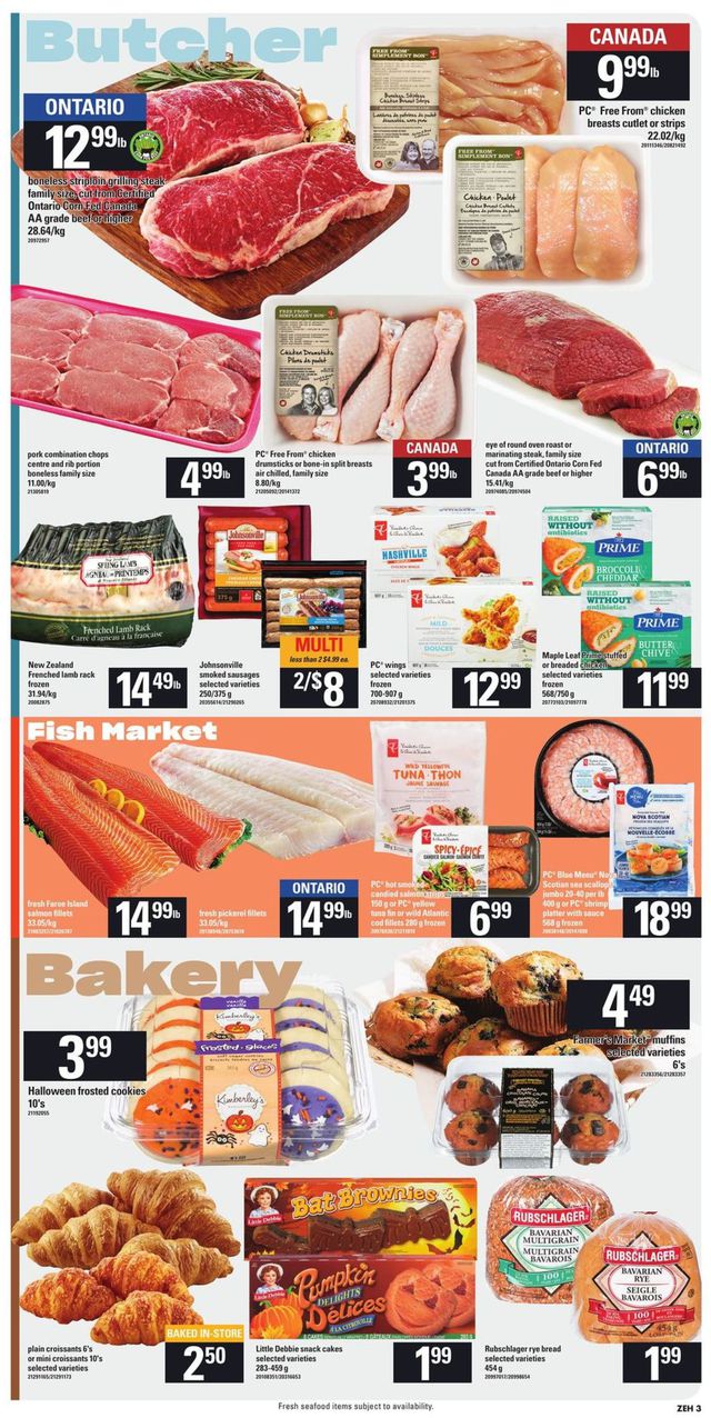 Zehrs Flyer from 10/22/2020