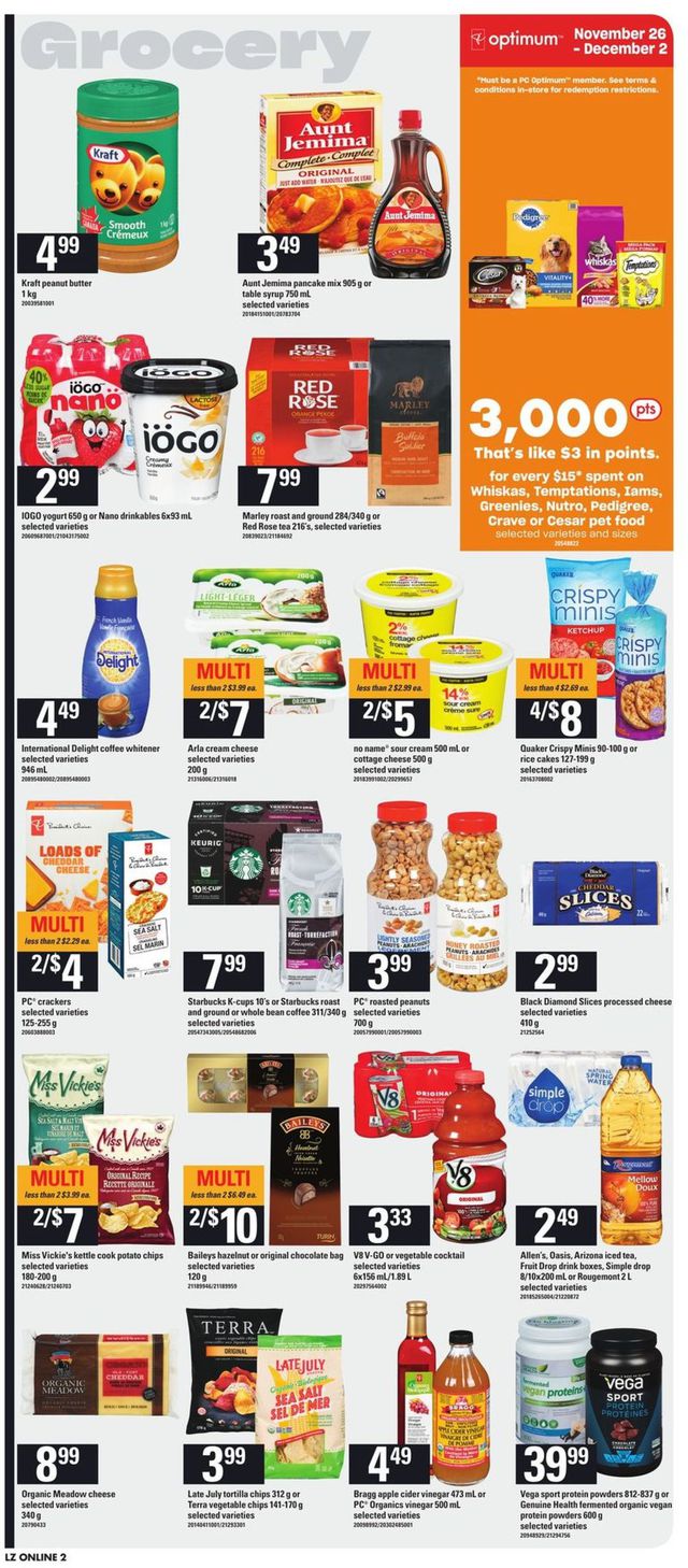Zehrs Flyer from 11/26/2020
