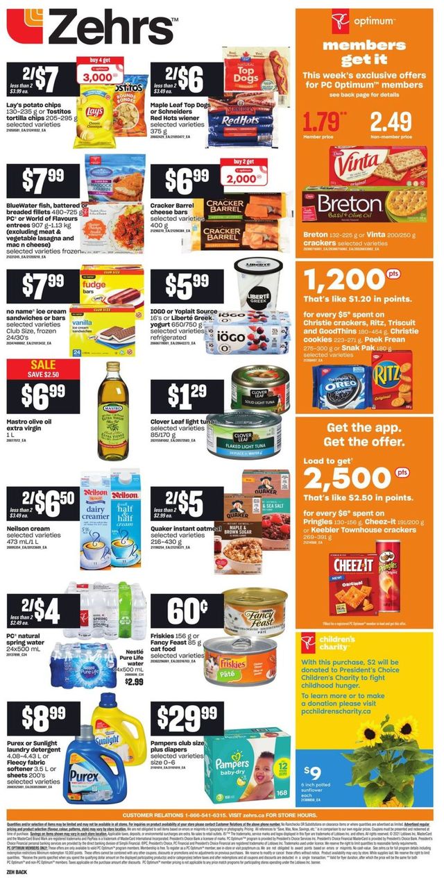 Zehrs Flyer from 08/05/2021