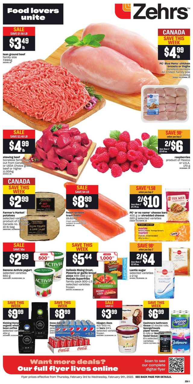 Zehrs Flyer from 02/03/2022