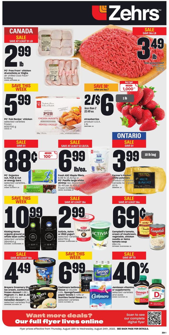 Zehrs Flyer from 08/18/2022