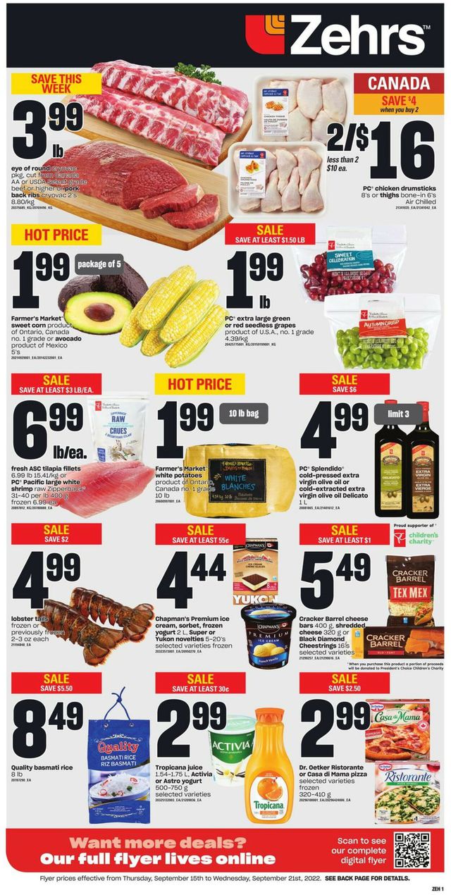 Zehrs Flyer from 09/15/2022