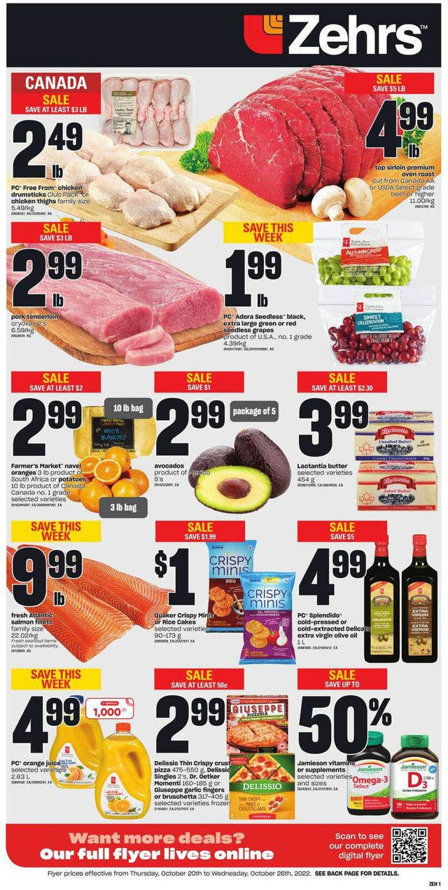 Zehrs Flyer from 10/20/2022