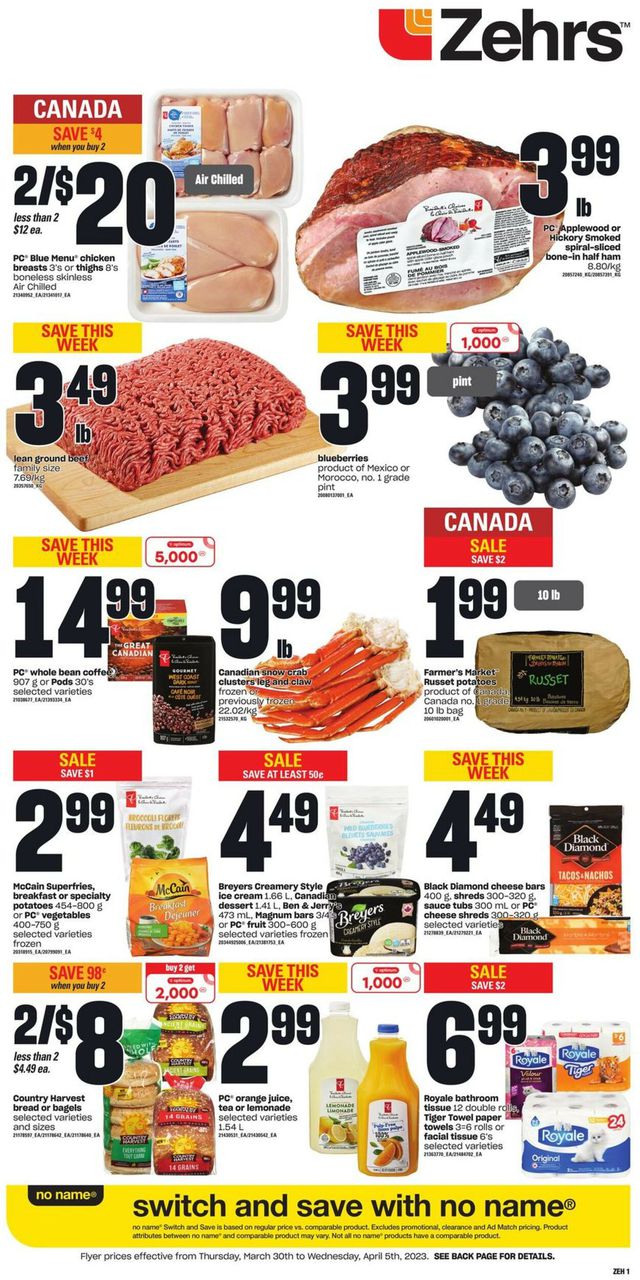 Zehrs Flyer from 03/30/2023