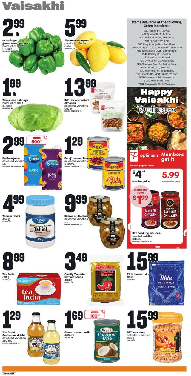Zehrs Flyer from 03/30/2023
