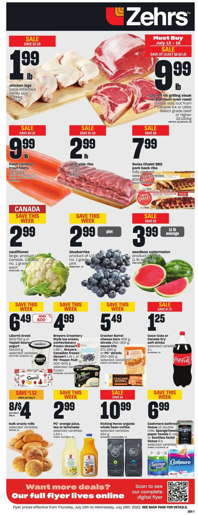 Zehrs Flyer from 07/13/2023