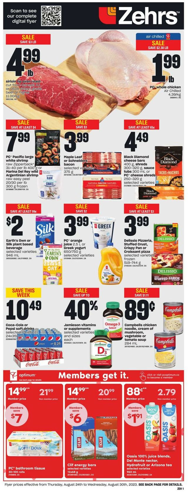 Zehrs Flyer from 08/24/2023