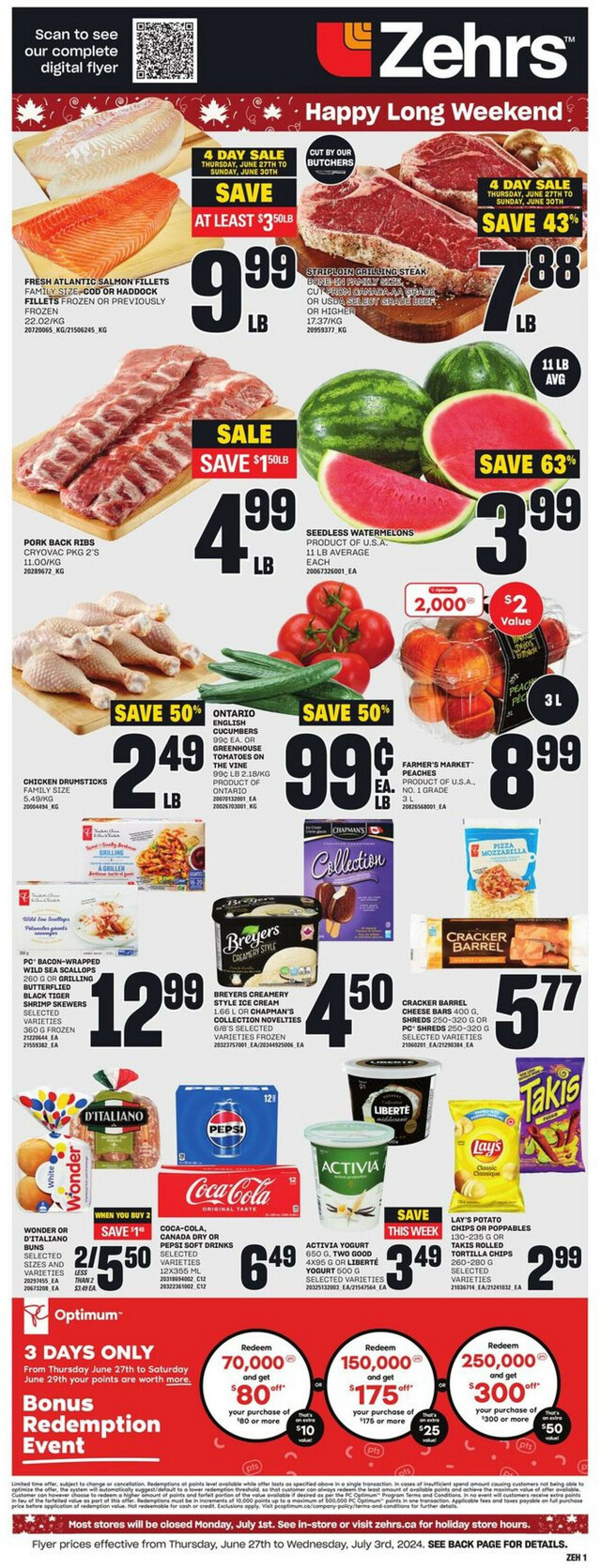Zehrs Flyer from 06/27/2024