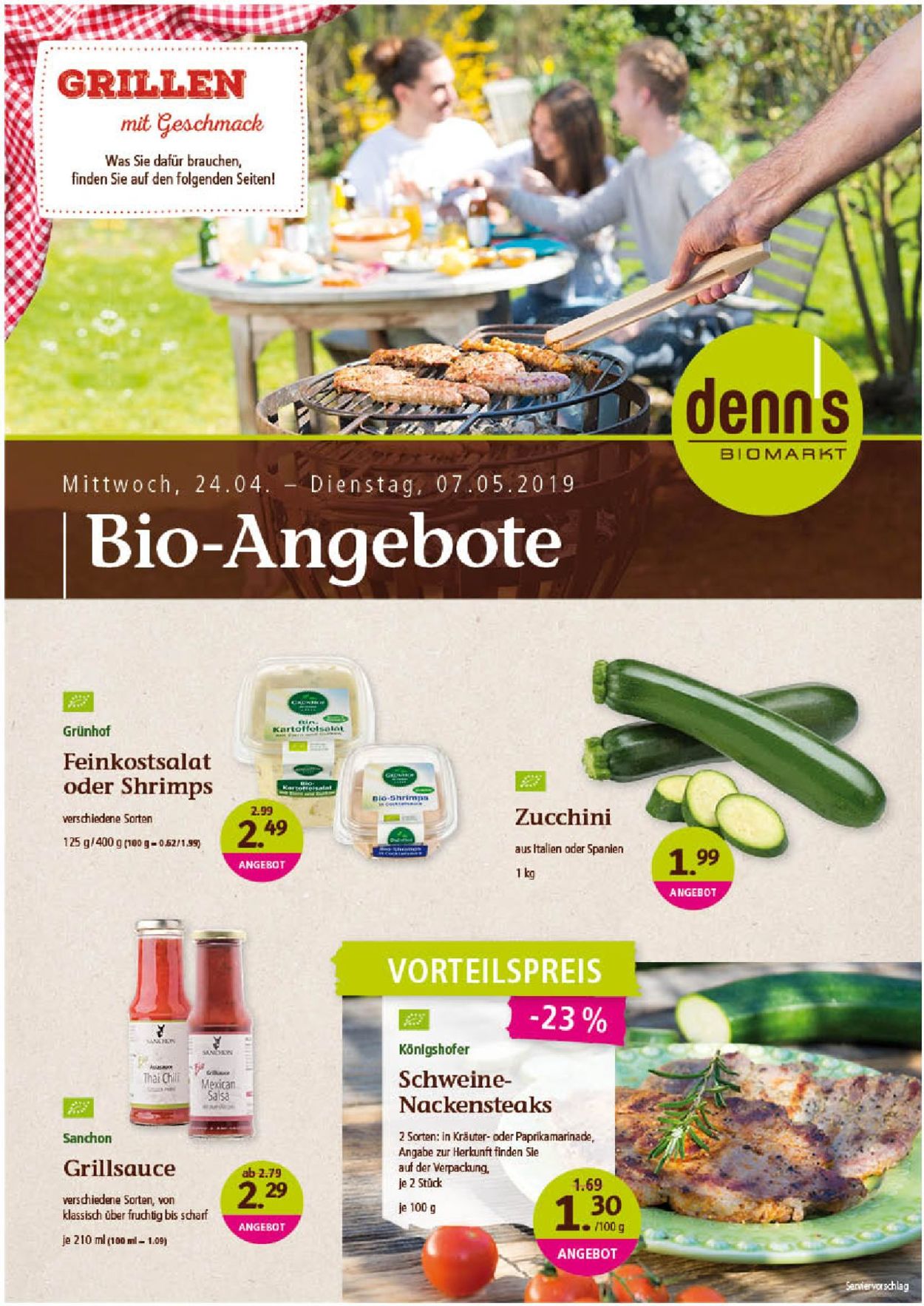 Denn's Biomarkt Prospekt ab 24.04.2019