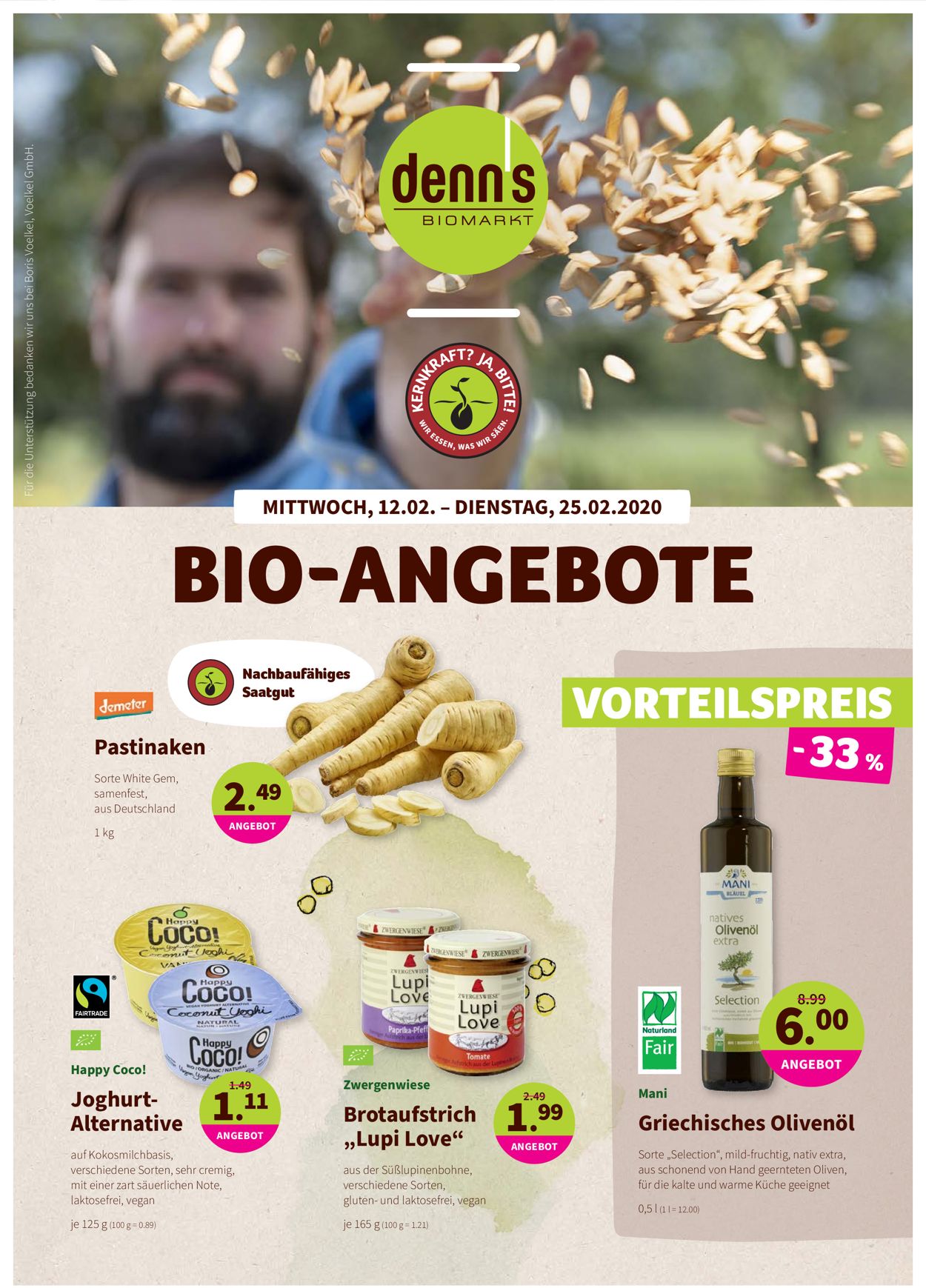 Denn's Biomarkt Prospekt ab 12.02.2020