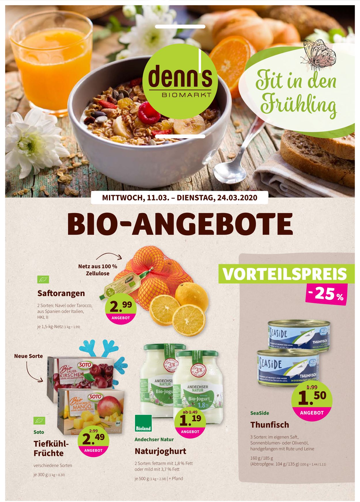 Denn's Biomarkt Prospekt ab 11.03.2020