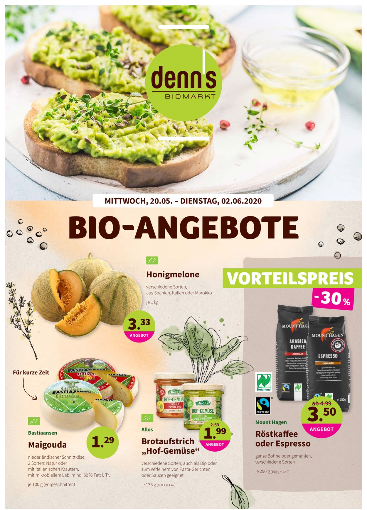 Denn's Biomarkt Prospekt ab 20.05.2020