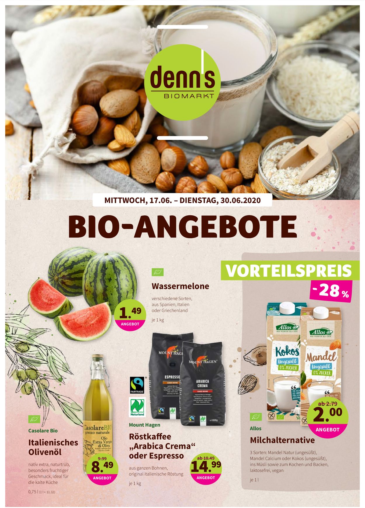 Denn's Biomarkt Prospekt ab 17.06.2020