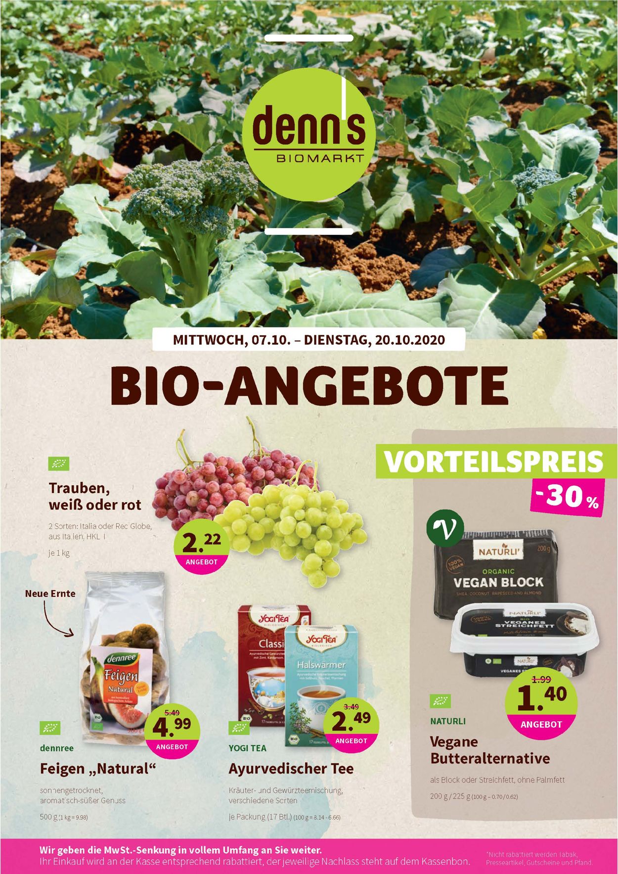 Denn's Biomarkt Prospekt ab 07.10.2020