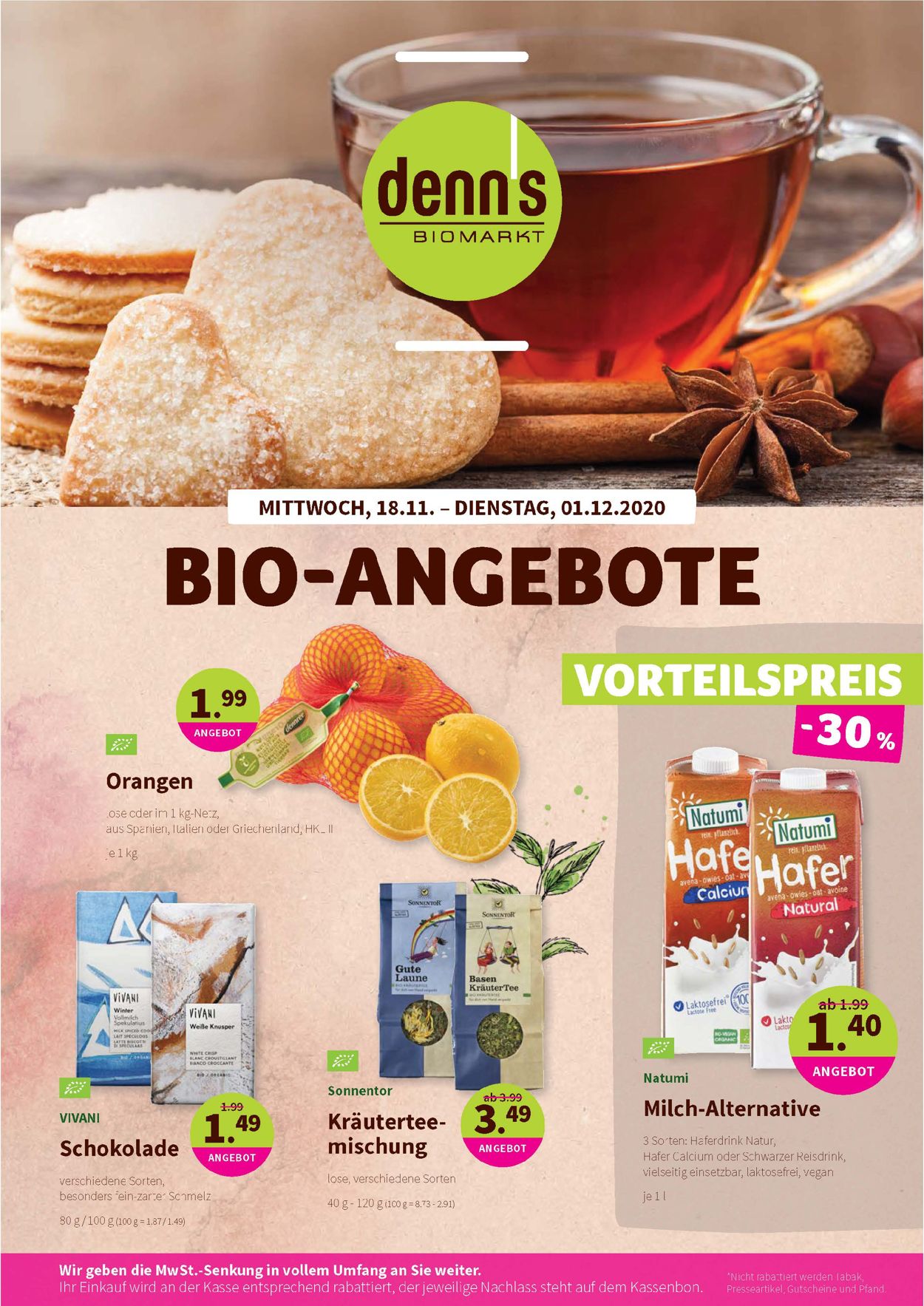 Denn's Biomarkt Prospekt ab 18.11.2020