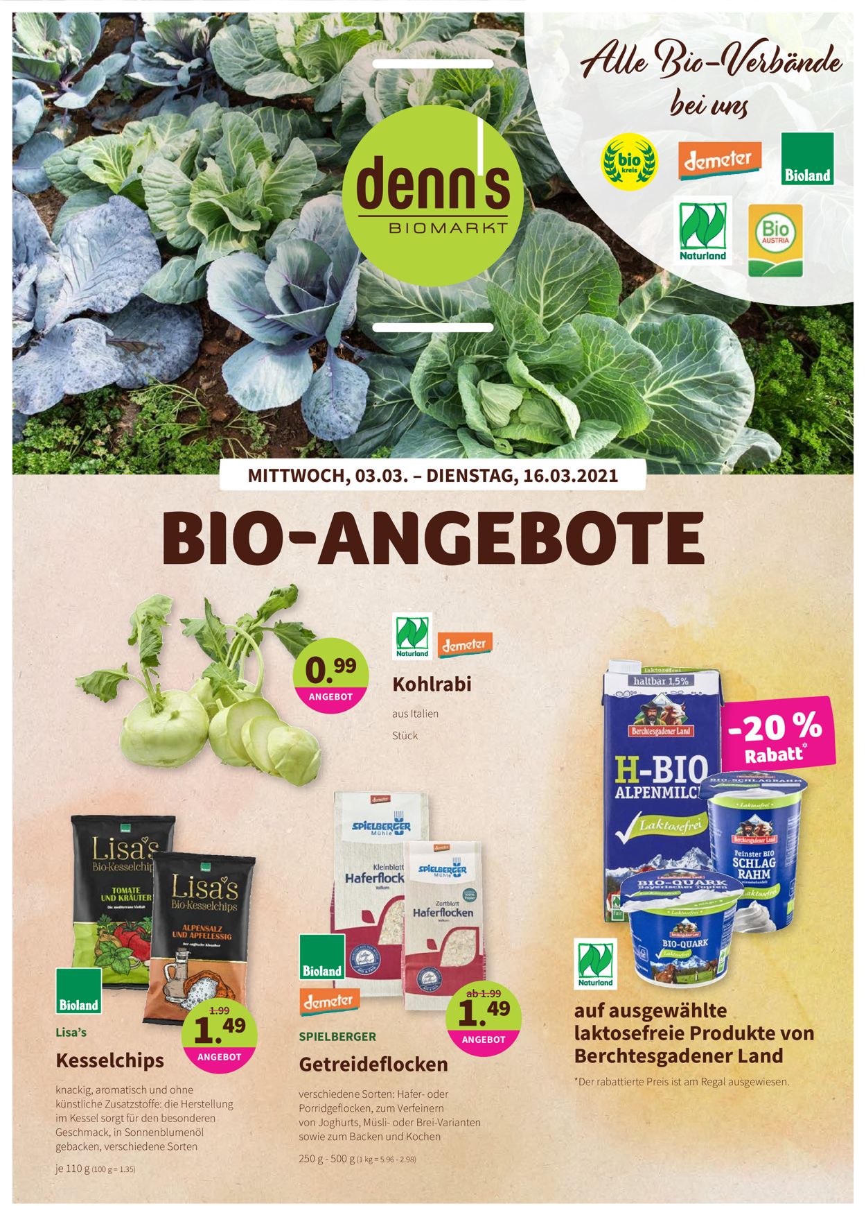 Denn's Biomarkt Prospekt ab 03.03.2021