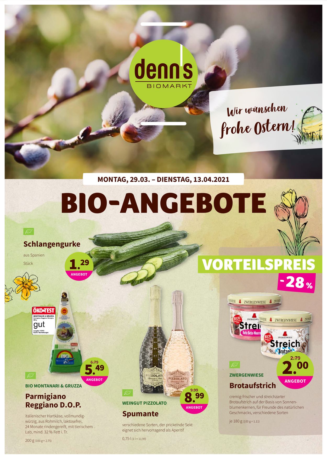 Denn's Biomarkt Prospekt ab 29.03.2021