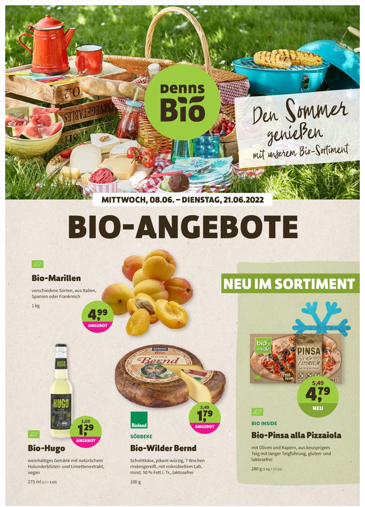 Denn's Biomarkt Prospekt ab 08.06.2022