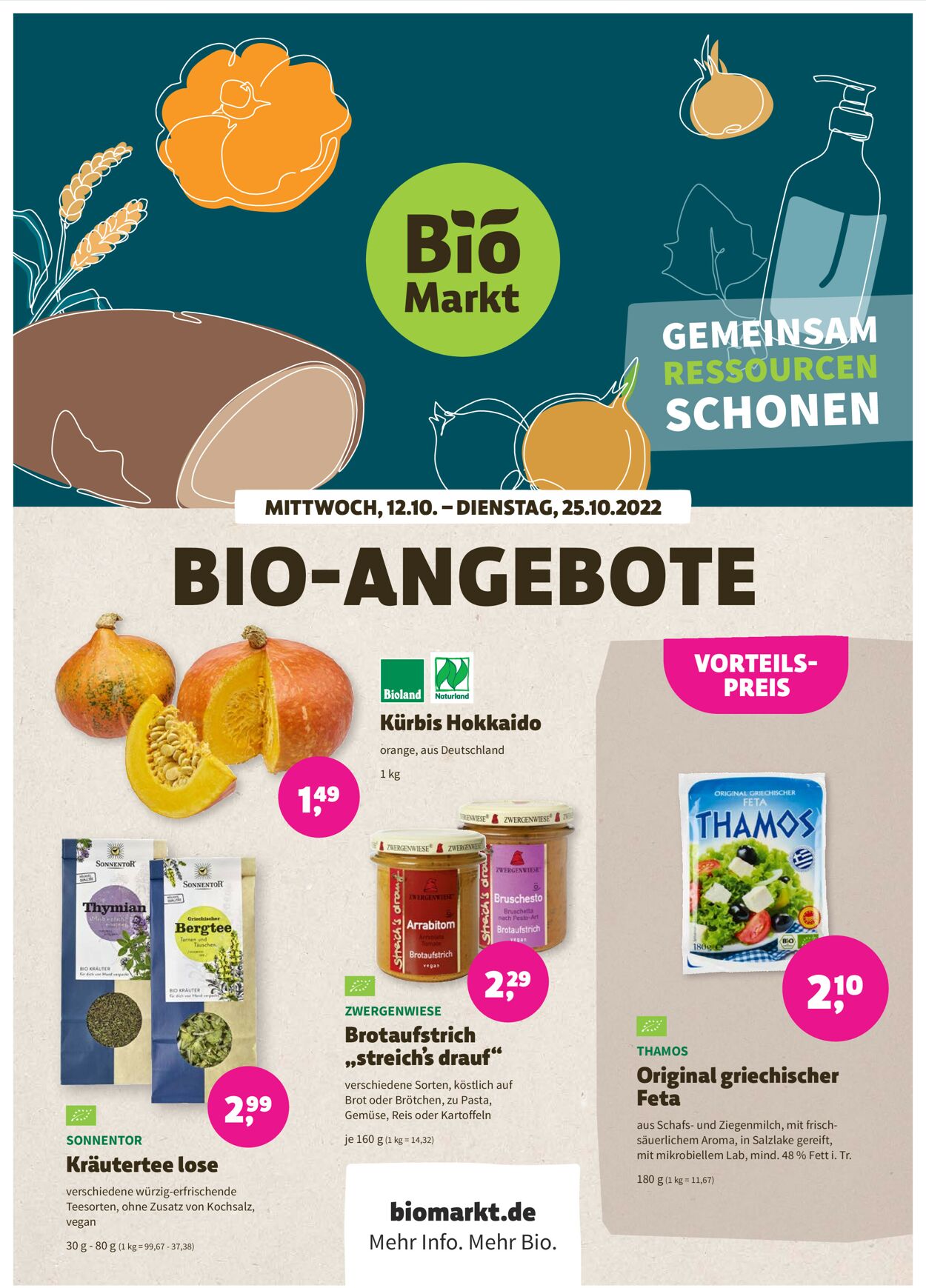 Denn's Biomarkt Prospekt ab 12.10.2022