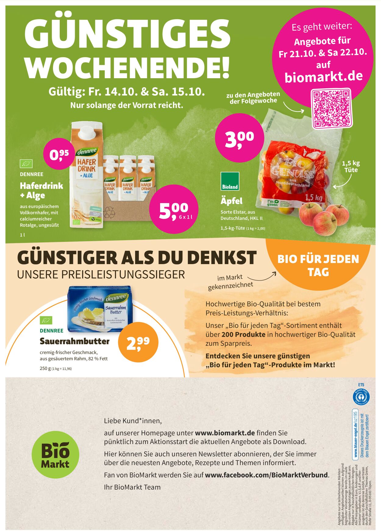 Denn's Biomarkt Prospekt ab 12.10.2022