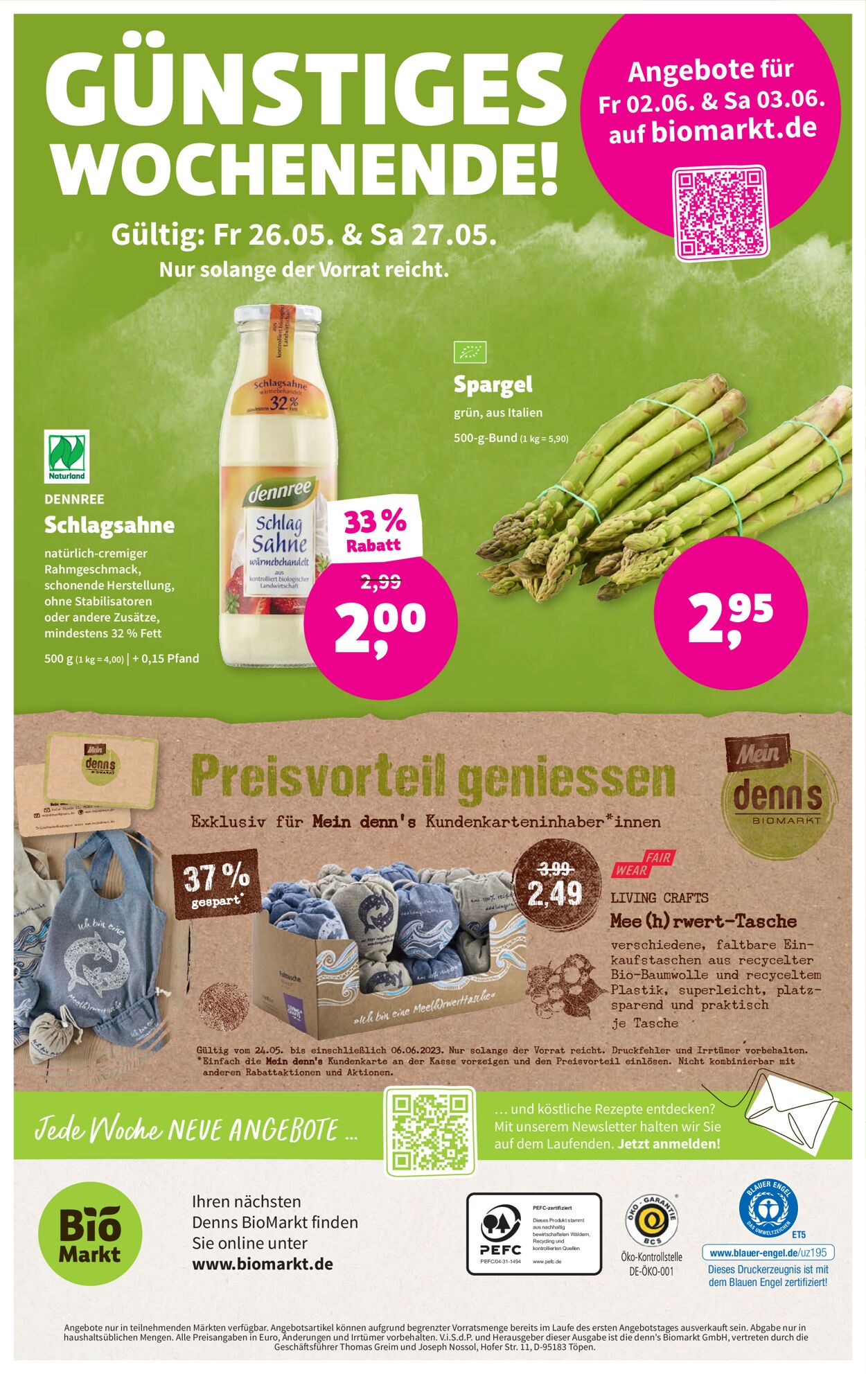 Denn's Biomarkt Prospekt ab 24.05.2023