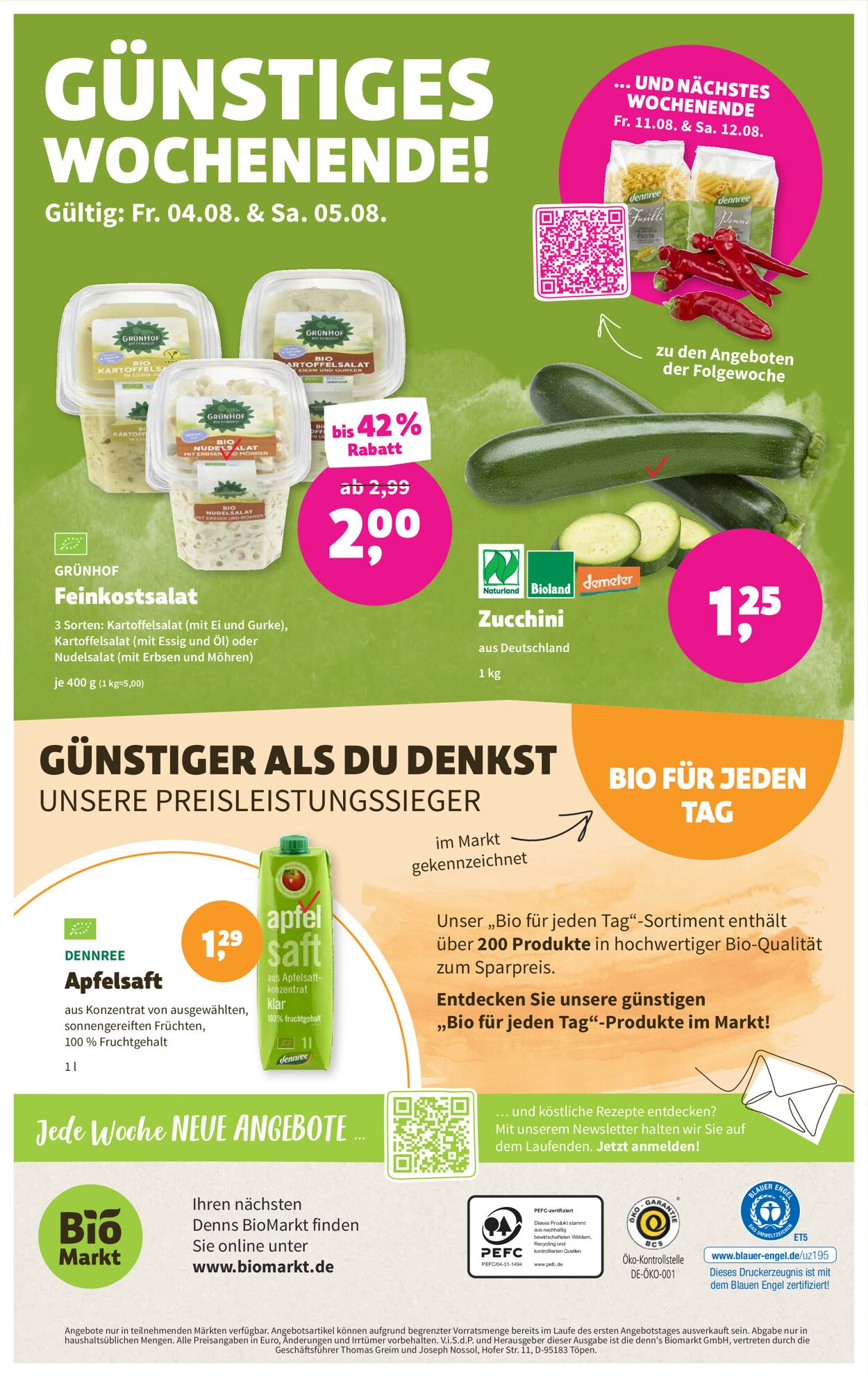 Denn's Biomarkt Prospekt ab 01.08.2023