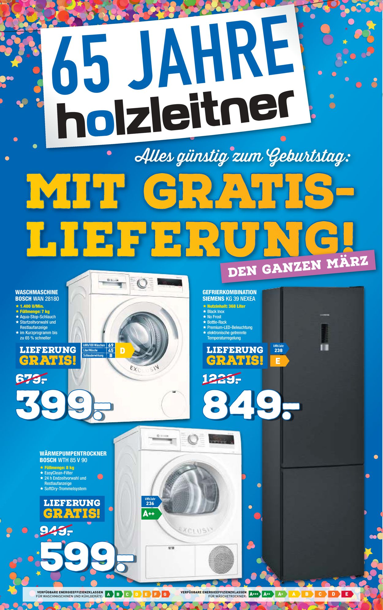 Holzleitner Elektrogeräte Prospekt ab 19.03.2022