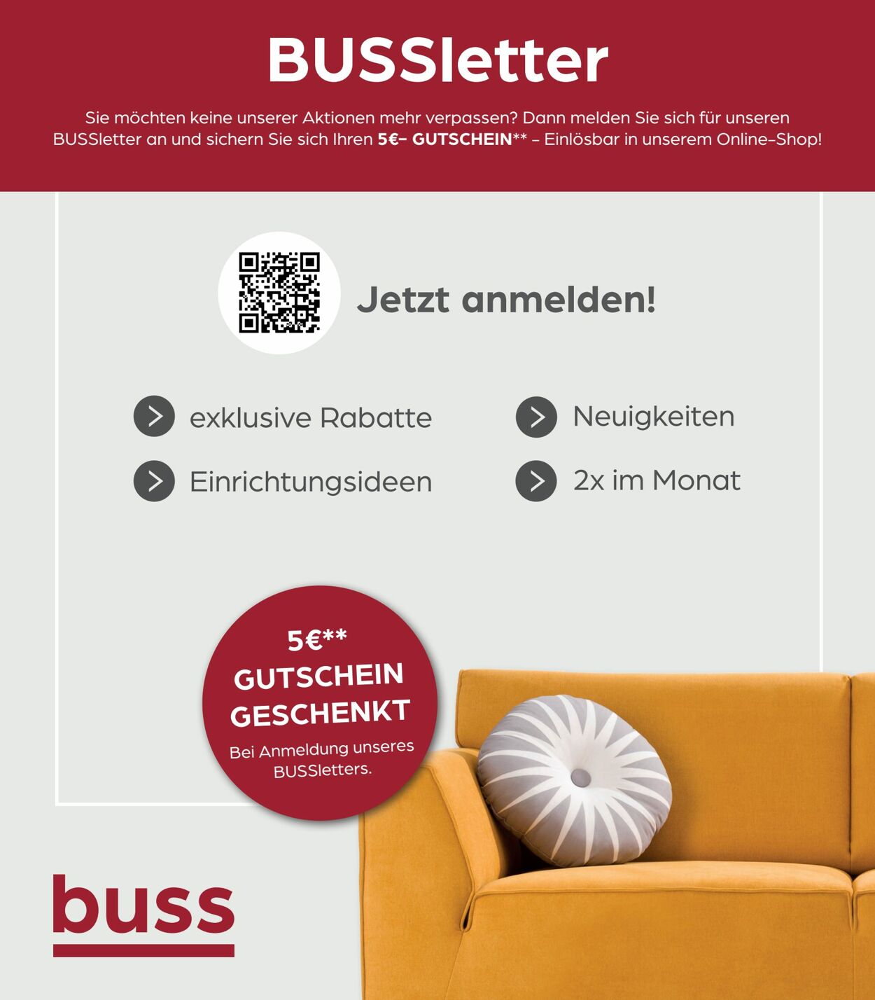 Möbel Buss Prospekt ab 15.09.2022