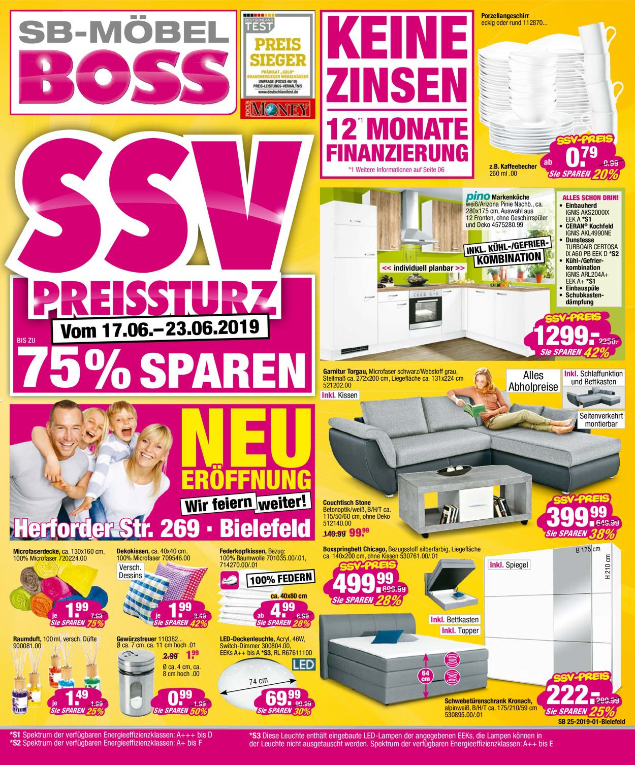 SB Möbel Boss Prospekt ab 08.07.2019