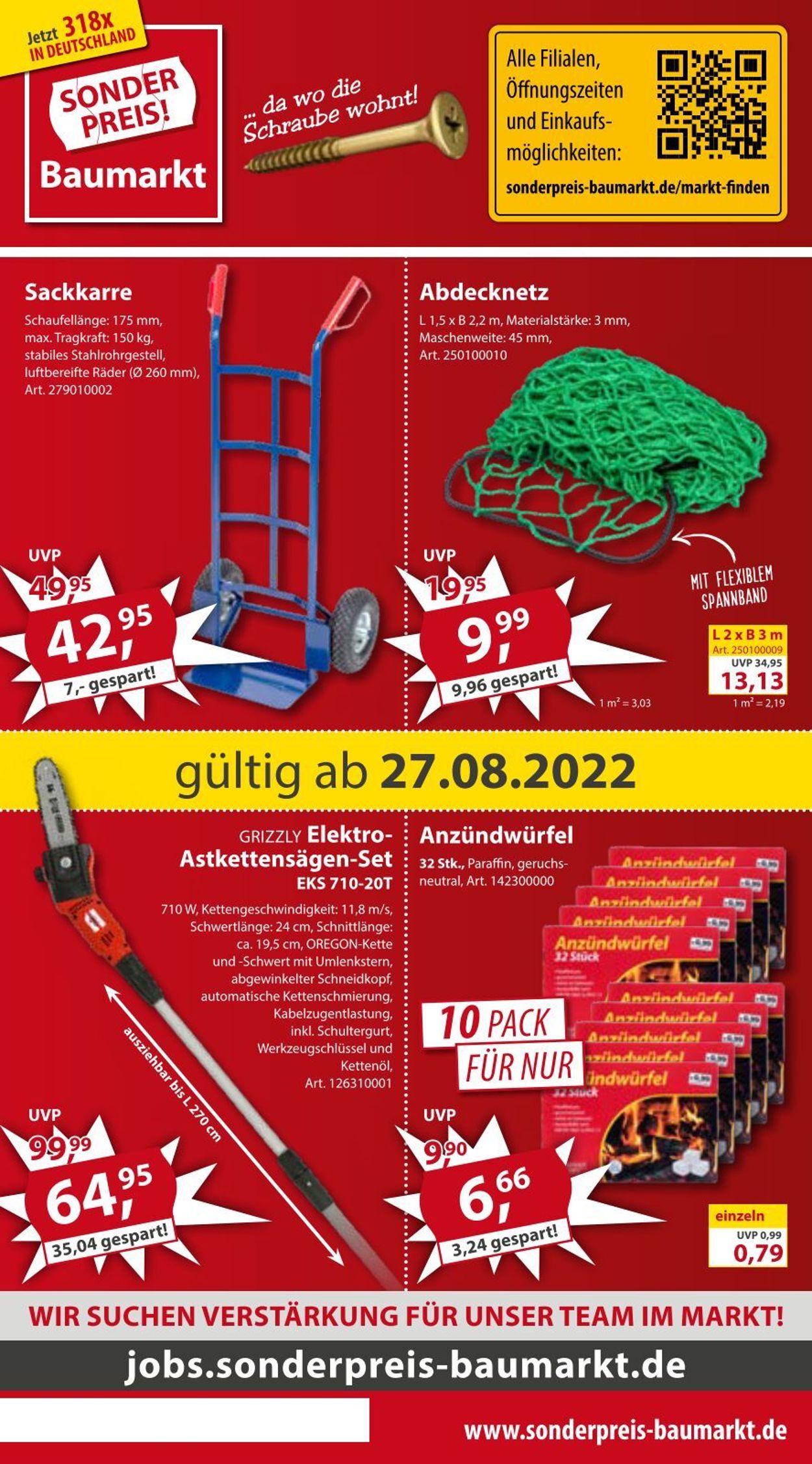 Sonderpreis Baumarkt Prospekt ab 27.08.2022