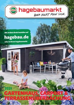 Prospekt hagebaumarkt Gartenhaus vom 01.03.2021