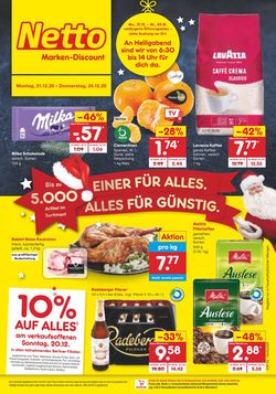 Prospekt Netto Marken-Discount Weihnachtsprospekt 2020 vom 21.12.2020