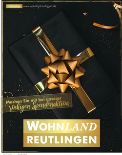 Prospekt Wohnland Reutlingen Weihnachtsprospekt 2020 vom 08.12.2020