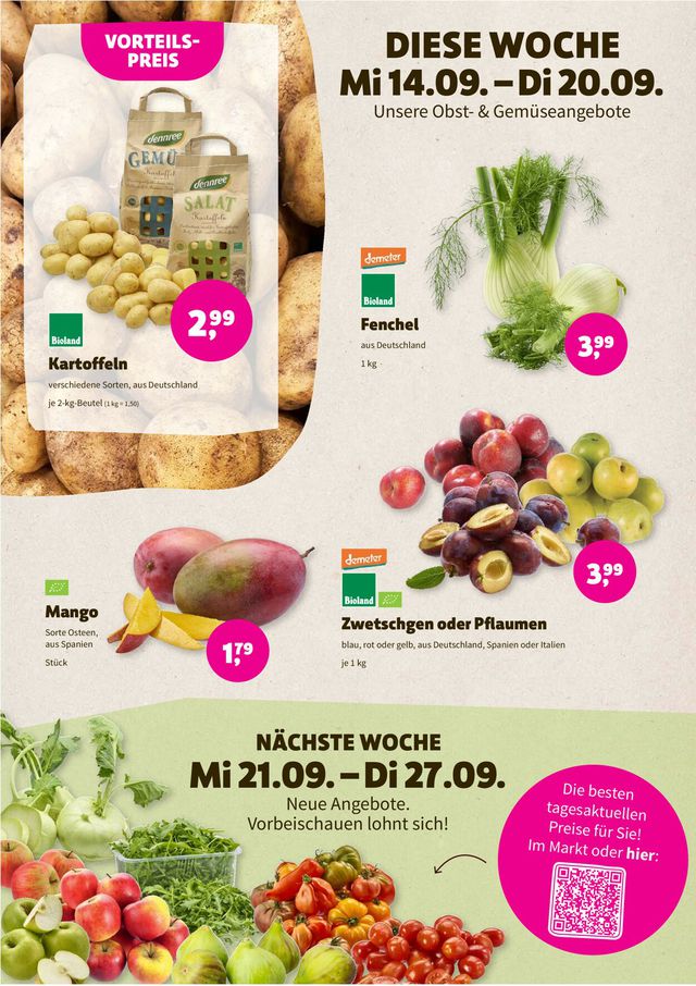 Denn's Biomarkt Prospekt ab 14.09.2022