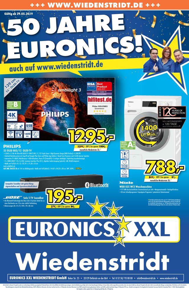 Euronics Prospekt ab 29.05.2019