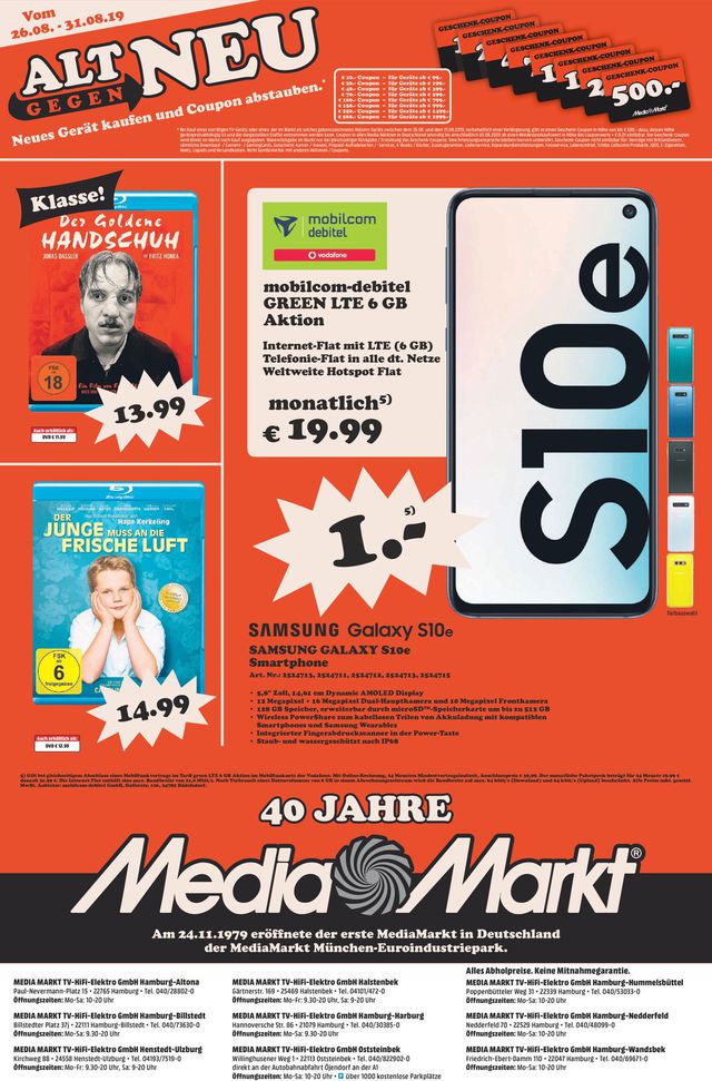 Media Markt Prospekt ab 28.08.2019