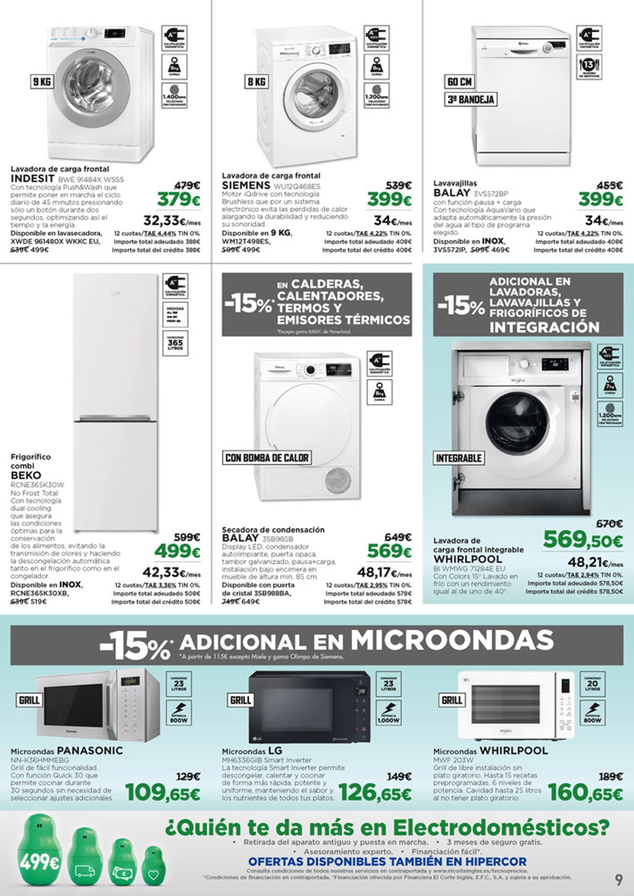 Microondas con grill · Panasonic · Electrodomésticos · El Corte Inglés (9)