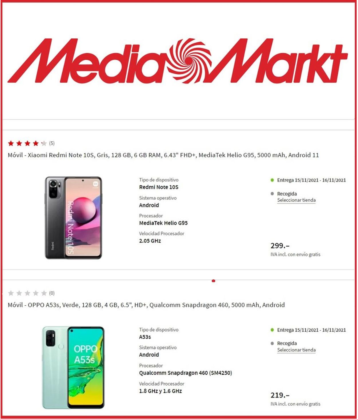 Media Markt Folleto desde 10.11.2021