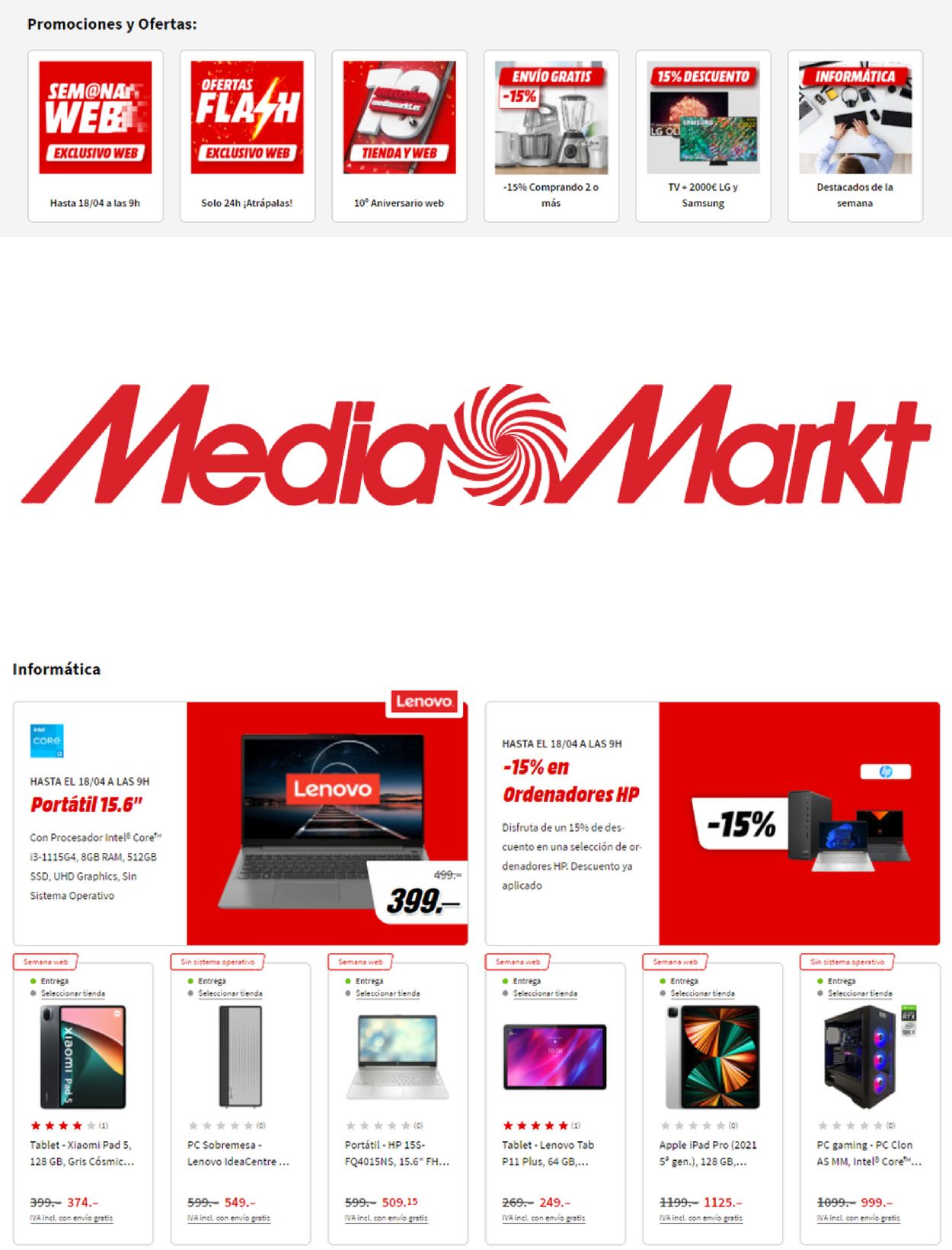 Media Markt Folleto desde 12.04.2022